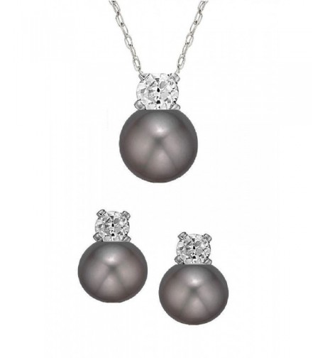 Sterling Cultured Freshwater Necklace Earrings