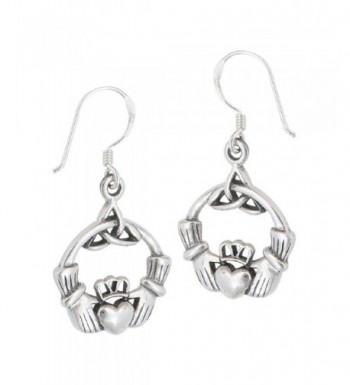 Sterling Friendship Loyalty Claddagh Earrings