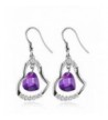 Goldminetrade Sterling Simulated Amethyst Earrings