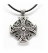 Pewter Celtic Pendant Leather Necklace