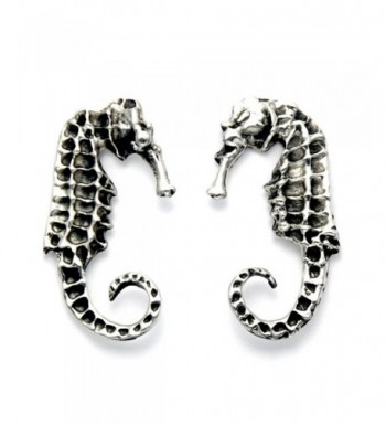 Stainless Steel Seahorse Stud Earrings