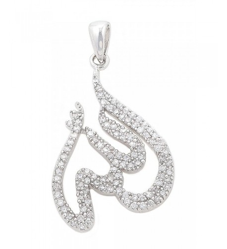 Stunning Sterling Silver Zirconia Pendant