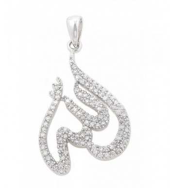 Stunning Sterling Silver Zirconia Pendant