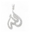 Stunning Sterling Silver Zirconia Pendant
