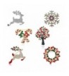 Christmas Brooch Pin Set Women