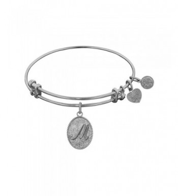 Non Antique Stipple Initial Angelica Bracelet