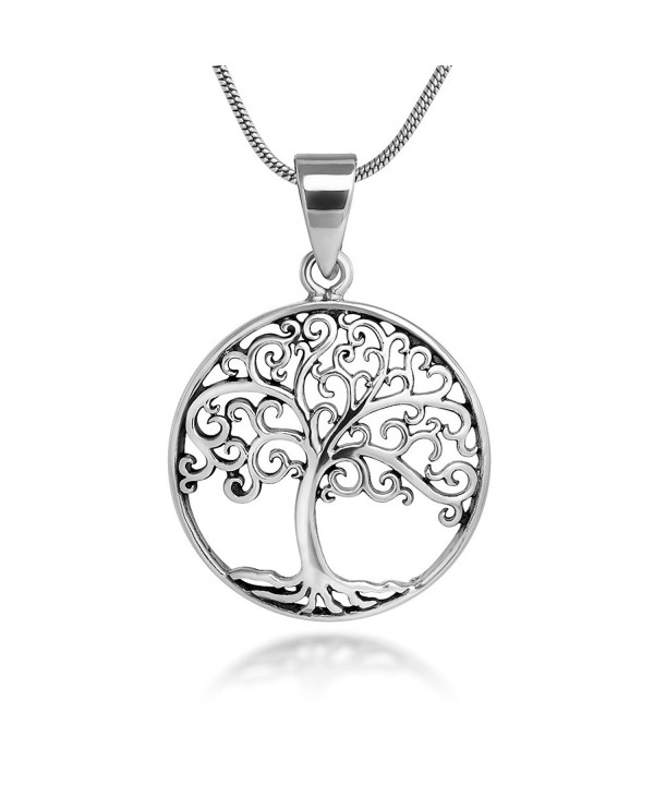 Sterling Silver Filigree Pendant Necklace