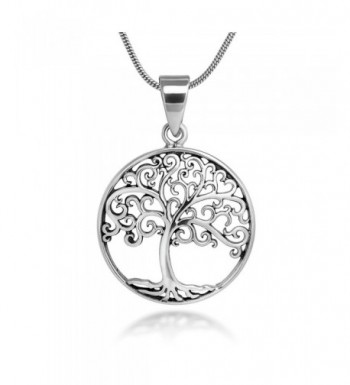 Sterling Silver Filigree Pendant Necklace