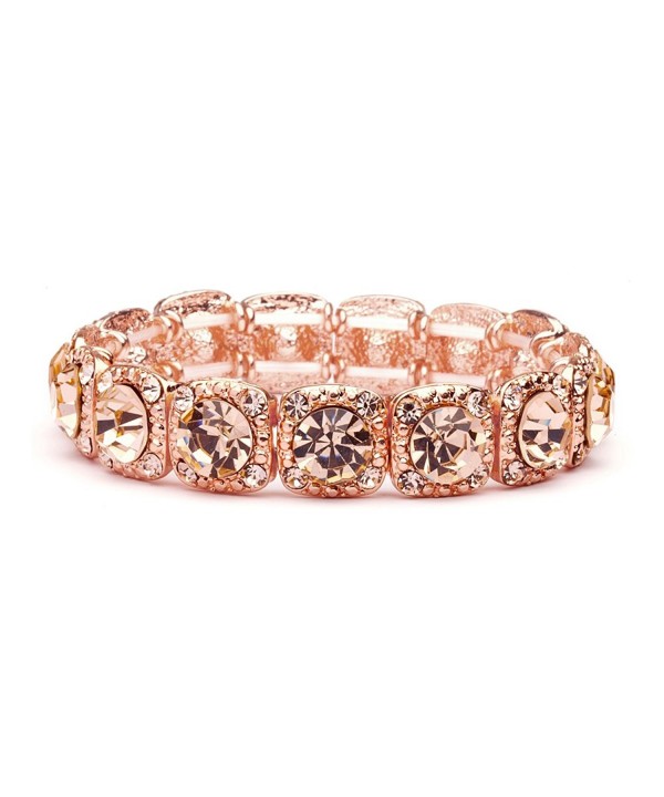 Mariell Crystal Stretch Bridesmaid Bracelet