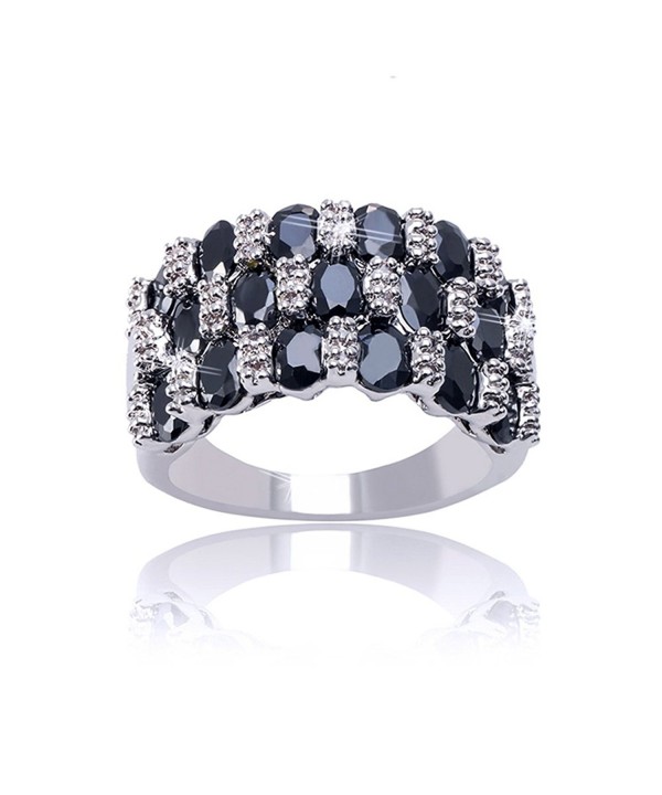 Delicin Jewelry Rhodium Plated Zirconia