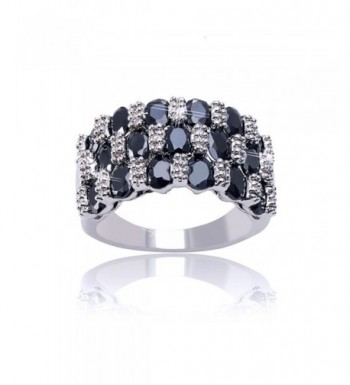 Delicin Jewelry Rhodium Plated Zirconia