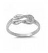 Sterling Silver Infinity Promise Knot