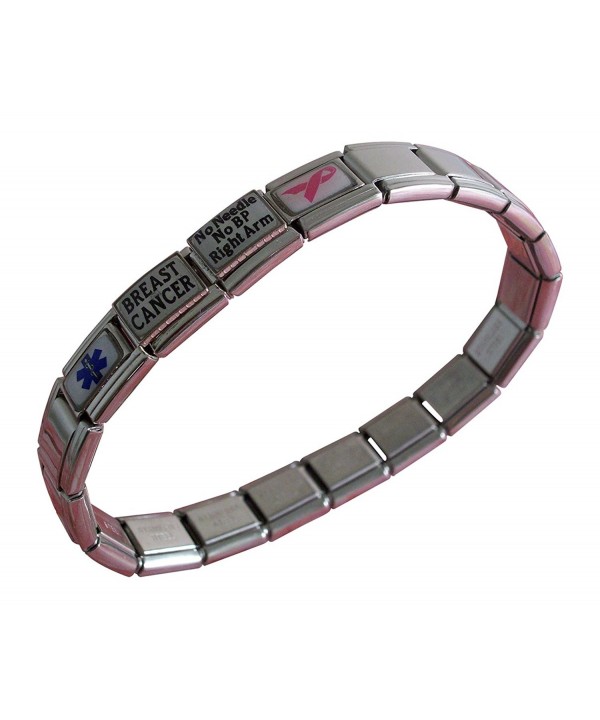 Breast Cancer Medical Italian Bracelet