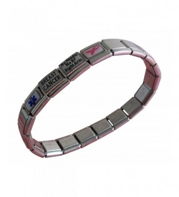 Breast Cancer Medical Italian Bracelet