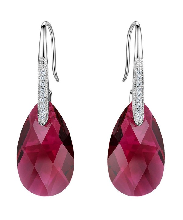 EleQueen Sterling Teardrop Shepherd Swarovski