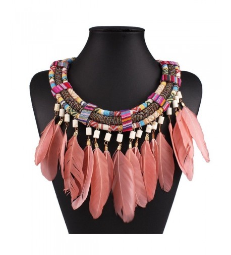 XY Fancy Feather Necklace Statement