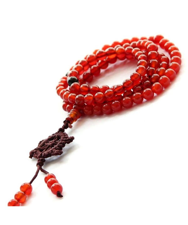 Agate Beads Buddhist Prayer Necklace