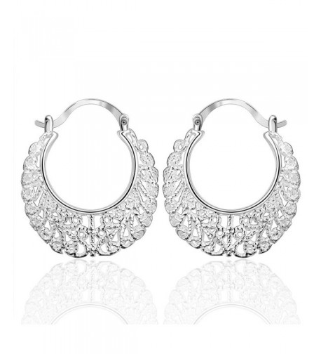 Cos2be Silver Plated Earrings Hollow silver