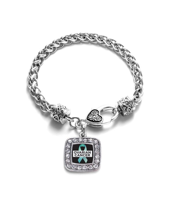 Ovarian Awareness Classic Silver Bracelet