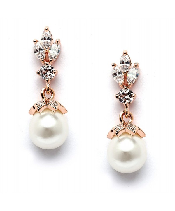 Mariell Wedding Earrings Pearl Marquis