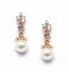 Mariell Wedding Earrings Pearl Marquis