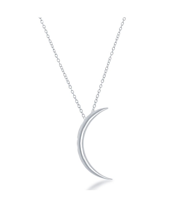 Beaux Bijoux Sterling Crescent Necklace