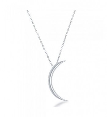 Beaux Bijoux Sterling Crescent Necklace