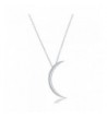 Beaux Bijoux Sterling Crescent Necklace