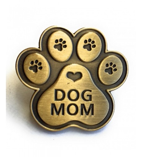 Dog Mom Paw Print Heart Lapel Pin 1 1/16"...