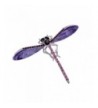 Alilang Lavender Crystal Rhinestone Dragonfly