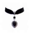 Calypso Black Velvet Gothic Necklace