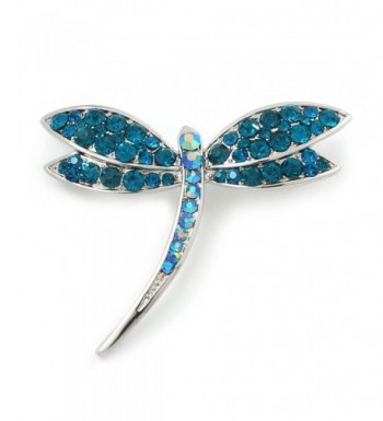 Classic Swarovski Crystal Dragonfly Rhodium