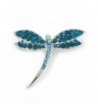 Classic Swarovski Crystal Dragonfly Rhodium