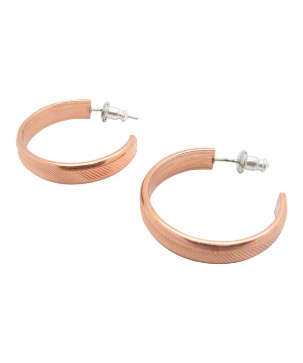 Copper Hoop Earrings CE097 diameter