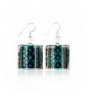Sterling Silver Painted Multi Colored Earrings