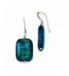 Sterling Silver Stabilized Chrysocolla Earrings