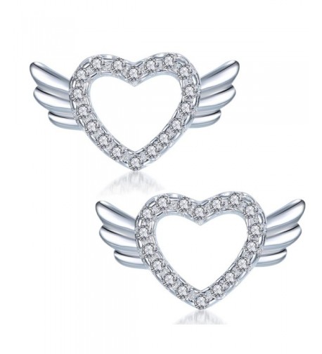 YAXING Sterling Silver Angel Earrings