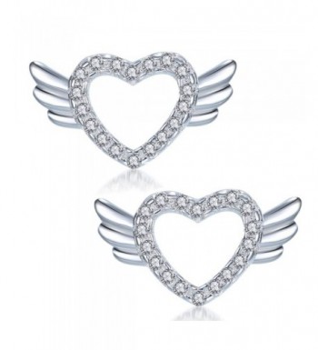 YAXING Sterling Silver Angel Earrings