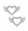 YAXING Sterling Silver Angel Earrings