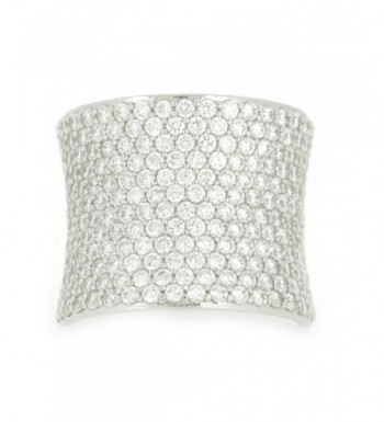 Sterling Silver Pave Dome Ring