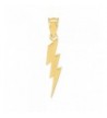 Polished Yellow Lightning Charm Pendant