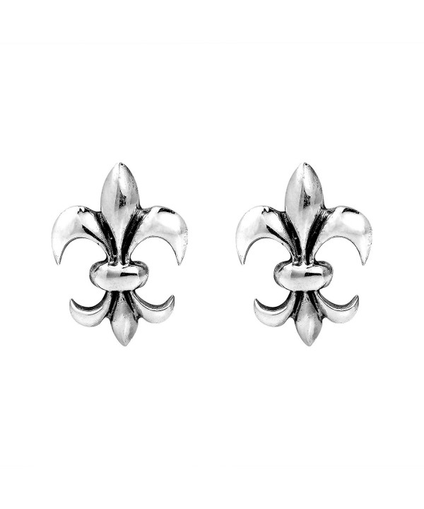 Charming Symmetrical Fleur Sterling Earrings