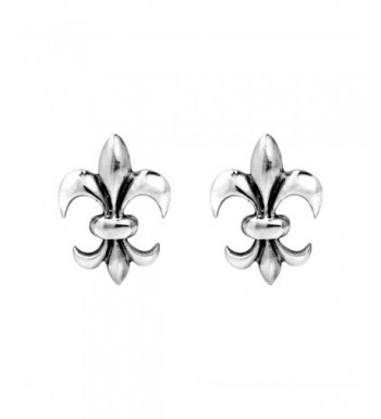 Charming Symmetrical Fleur Sterling Earrings