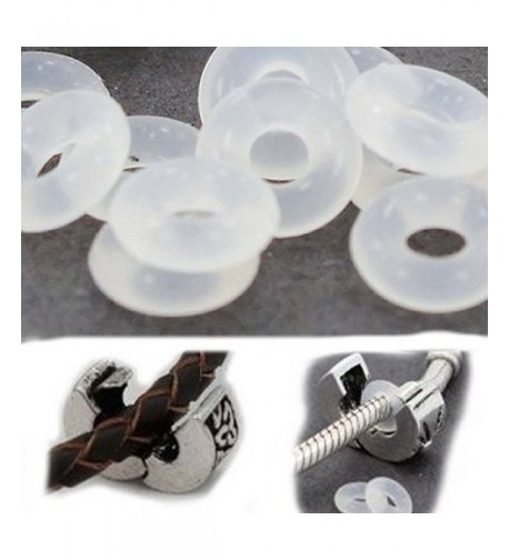 Silver Charms Rubber Stopper rings