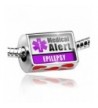 Hearts Medical Alert Purple Epilepsy