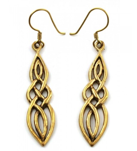 Filigree Twisted Earrings Vintage Thailand