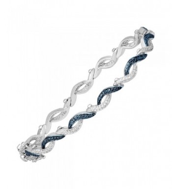 Sterling Silver Plated Tennis Bracelet Diamond