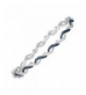 Sterling Silver Plated Tennis Bracelet Diamond