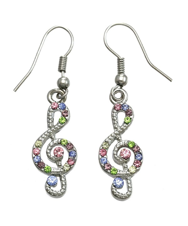 Colorful Earrings Multicolor Rhinestones Fashion