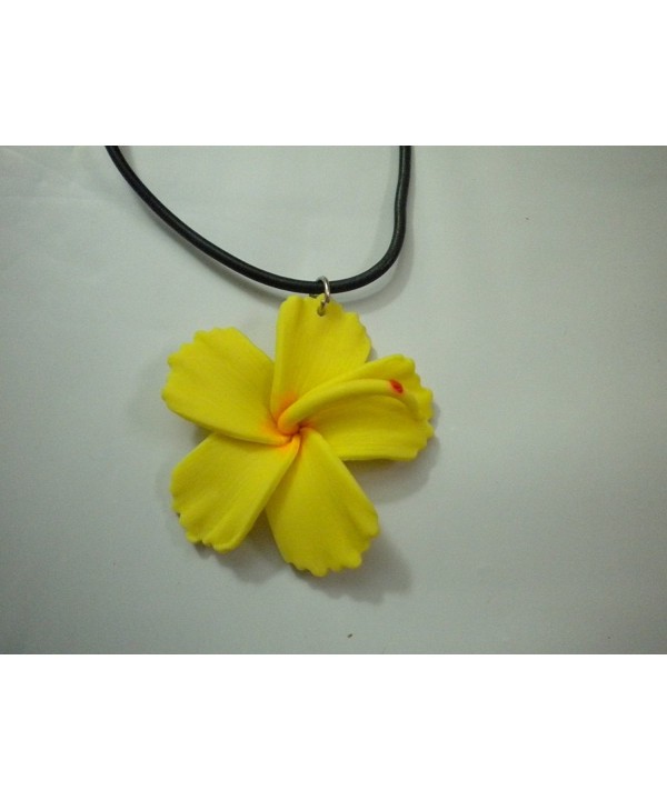 Hawaiian Hibiscus Pendant Necklace Costume